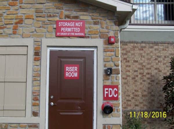 Picture of Exterior Door for Fire Protection Riser Room