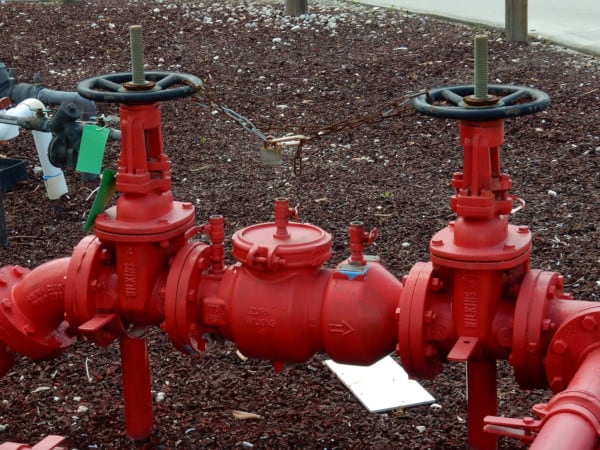 Picture of a backflow preventor