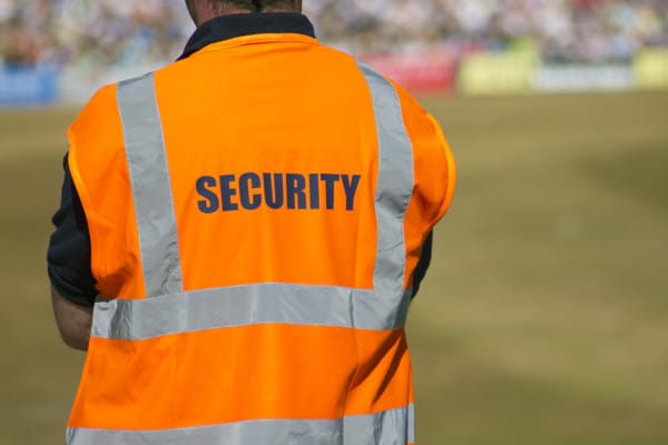 Security at a sports event