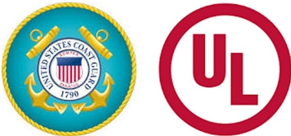 UL and Coast Guard logos