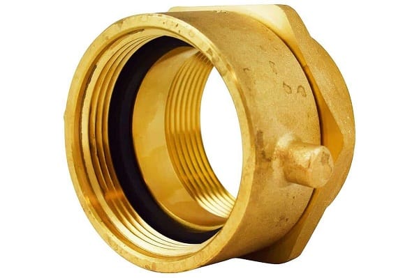 Brass Swivel Elbow - 3/4 QR fitting (input side of hose reel