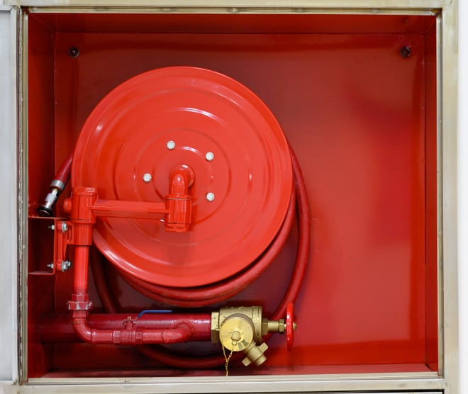 Hose reel and connections
