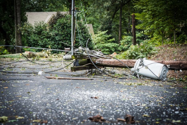 Downed power lines