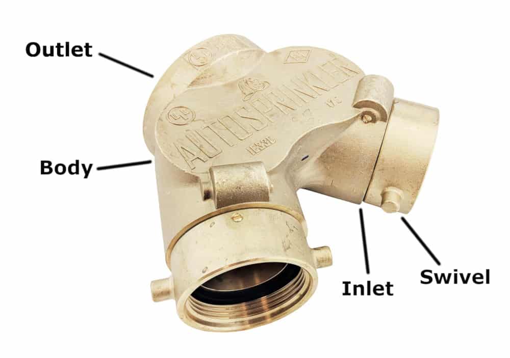 Fire department connection parts diagram