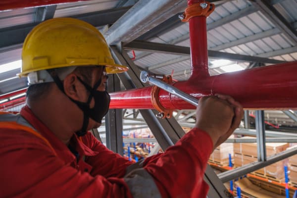 Fire sprinkler installation