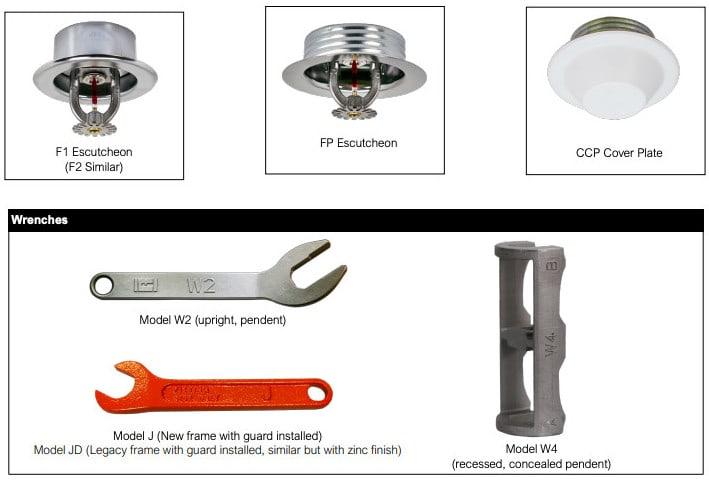 Reliable fire sprinkler accessories on bulletins