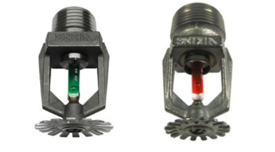 Viking sprinklers with different finishes
