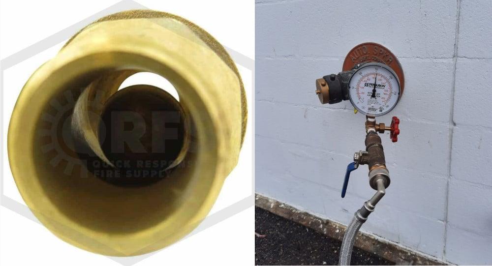Ball drip valve hydrostatic test