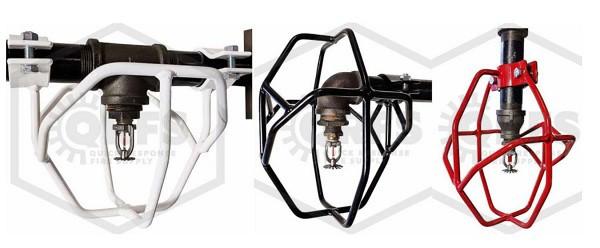 Heavy-duty fire sprinkler head guards