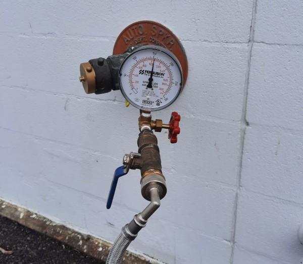 Hydrostatic test at FDC