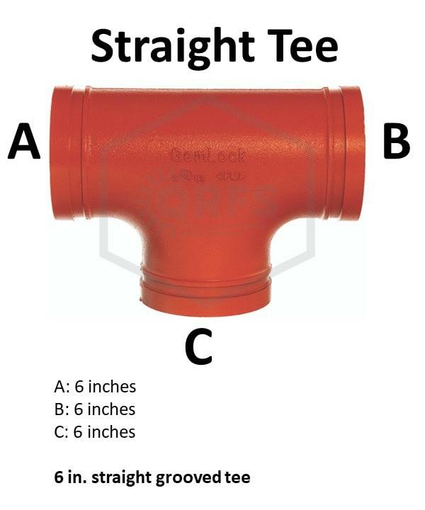 Straight tee sizing