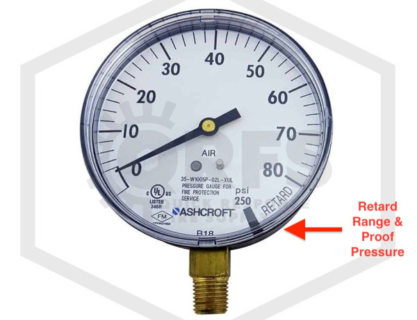 Air gauge retard range