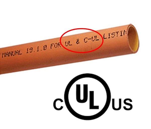 UL Listed CPVC pipe