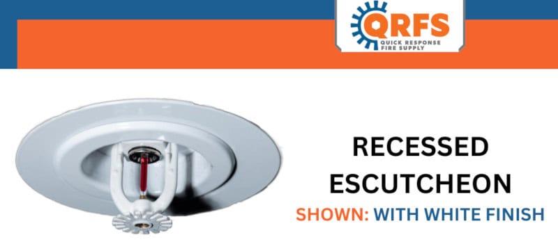 Recessed sprinkler escutcheon