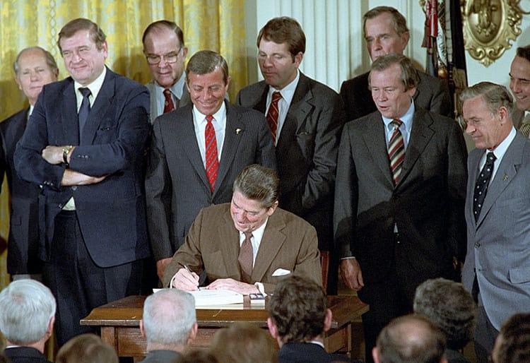 Reagan signs legislation