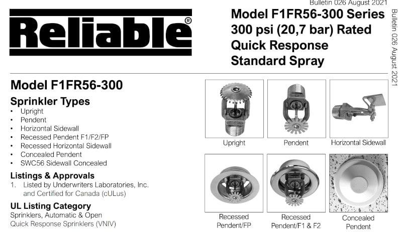 Reliable 300 series data sheet