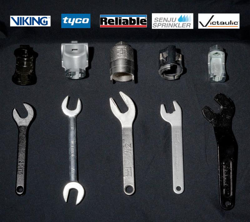 Fire sprinkler wrenches