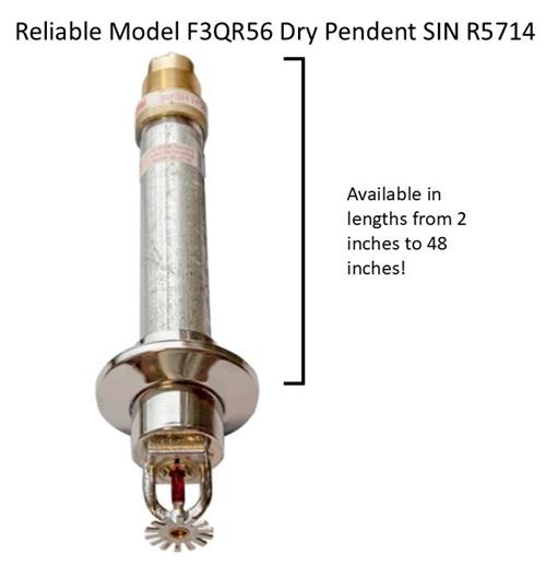 Reliable dry sprinkler