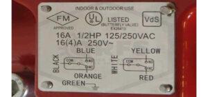 supervisory switch electrical plate
