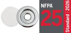 Fire sprinkler cover plate and escutcheon with NFPA 25 cover