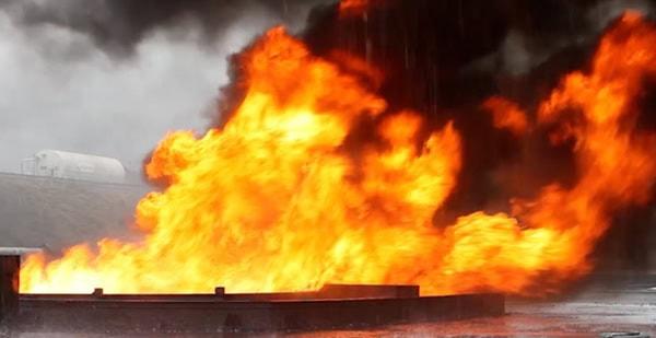 Pooling fire
