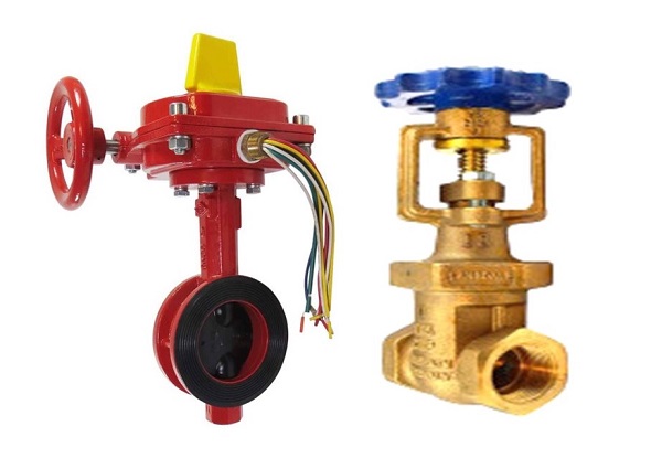 Wet pipe sprinkler system control valves